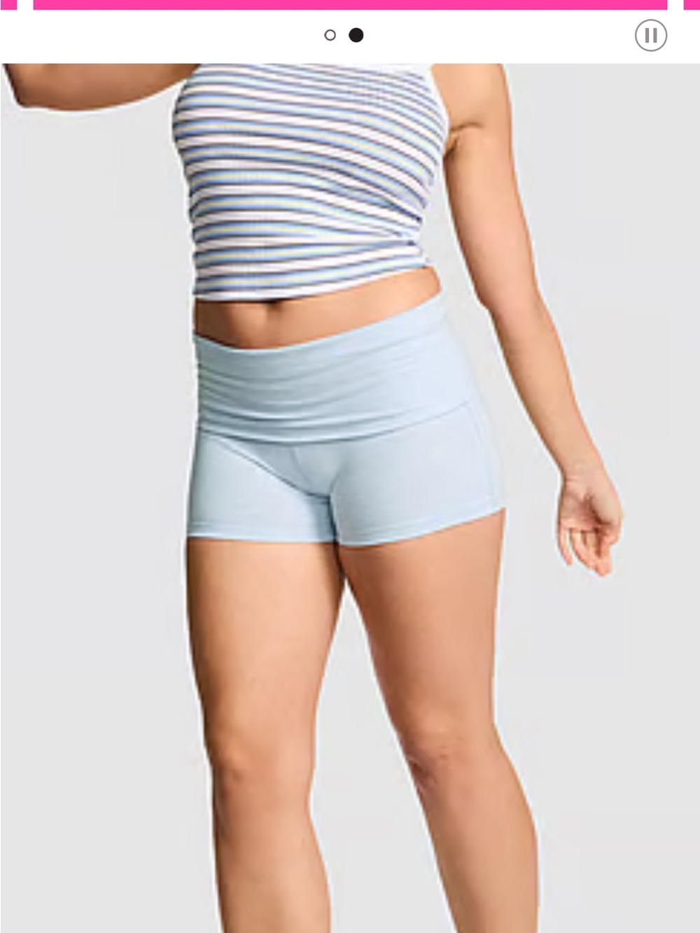 High-Waist Light Blue Women's Short by PINK/VS